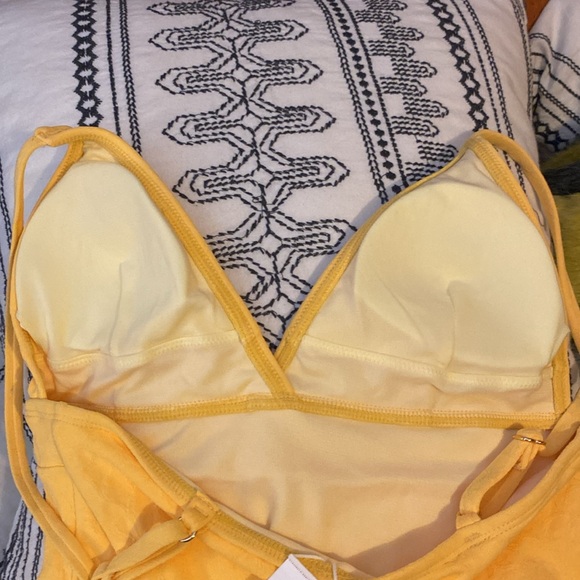 Saint Tropez Paneled V-Neck One Piece Swimsuit NWT - Picture 11 of 14